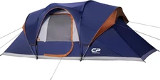 Camping Tent 10 Person Family Cabin Tent, 2 Room Water Resistant Waterproof Tent