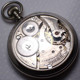 RARE Antique Waltham SKELETON Pocket Watch 1908 Grade 610 Runs 52mm Case