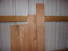 4 PC CHERRY BOARDS WOOD KILN DRIED 3/4" THICK LOT A58A LUMBER FLAT CLEAR