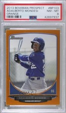 2013 Bowman Prospects Orange 17/250 Adalberto Mondesi #BP103 PSA 8 1p5