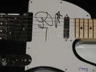 FALL OUT BOY SIGNED BLACK ELECTRIC GUITAR PETE WENTZ ANDY HURLEY PSA COA — photo 2