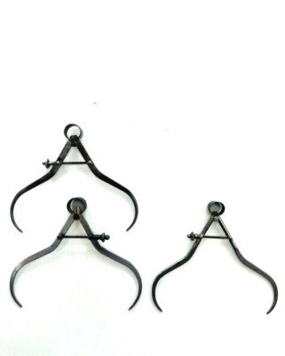 Lot of 3 Vintage Quality Calipers, Each is 6 1/4'' MOORE & WRIGHT, CRAFTSMAN, UNM