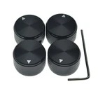 25mm Diam. 4* Metal Pot Knobs 1/4" Pot Knobs for Guitar/Bass/Audio Equipments