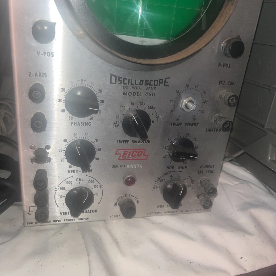 EICO Model 460 Oscilloscope DC Wide Band REFURBISHED With Og BOOK CODE RARE - Image 2 of 4