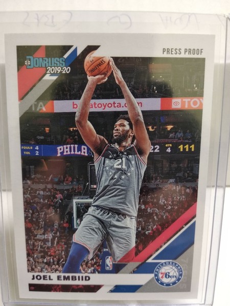 Joel Embiid Donruss 2019-20 Press Proof 77/199