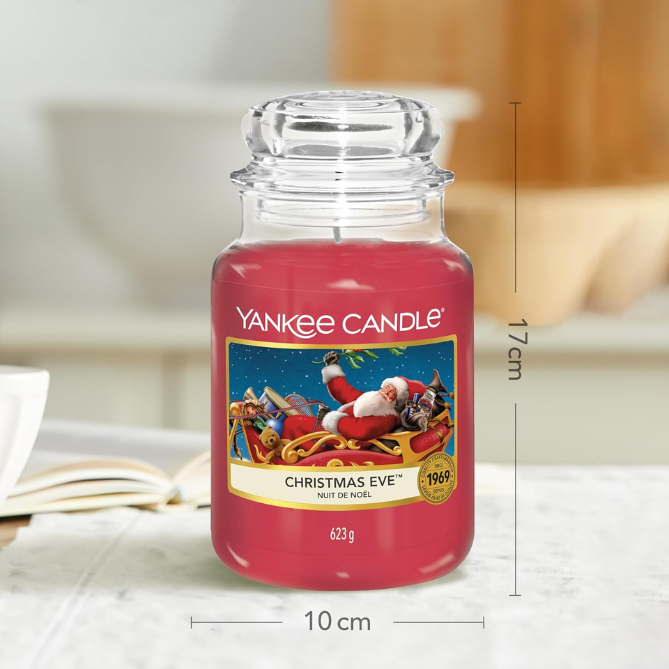 Scented Candle Christmas Eve Large Jar Candle Long Burning Candles