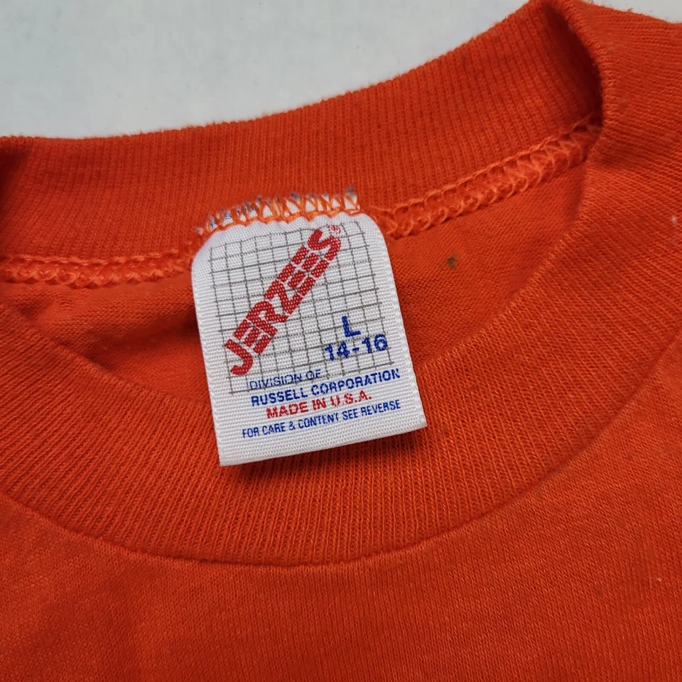 Camiseta De Colección STYBA Baloncesto Jóvenes Niños L 14-16 Naranja EE. UU. 90s 🐯14 Foto 3 de 4