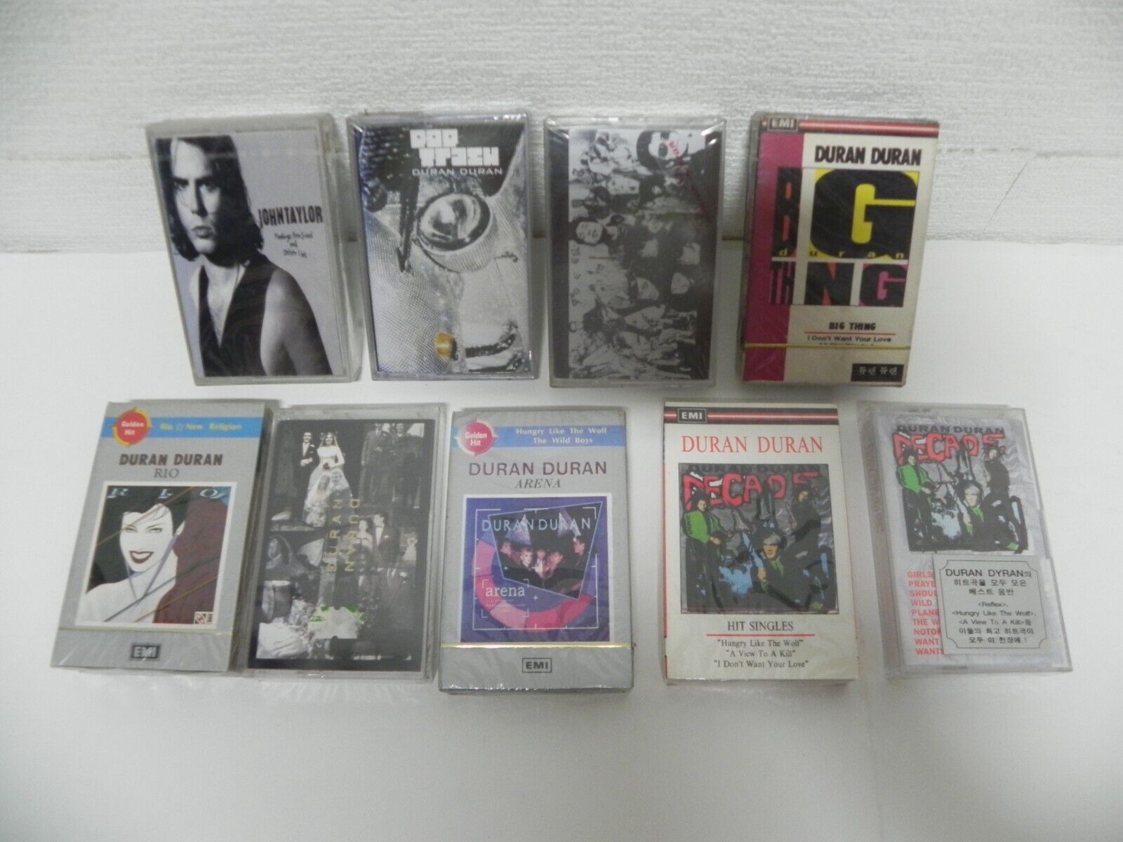 Duran Duran + John Taylor - Lot Of 9 KOREA Cassette Tape / SEALED NEW