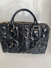 Patten Leather Black Handbag By Tosca