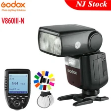 US Godox V860III-N 2.4G TTL HSS Speedlite Light+Xpro-N Flash Trigger For Nikon