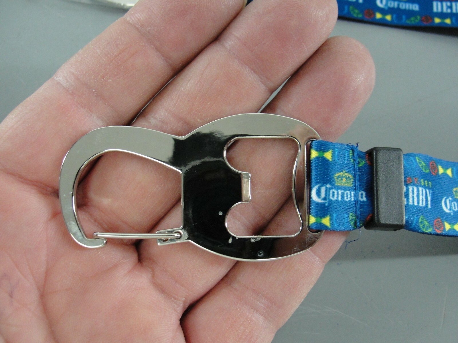 CORONA BEER WRIST STRAP KEYRING BOTTLE OPENER READY SET DERBY LANYARD NEW BLU