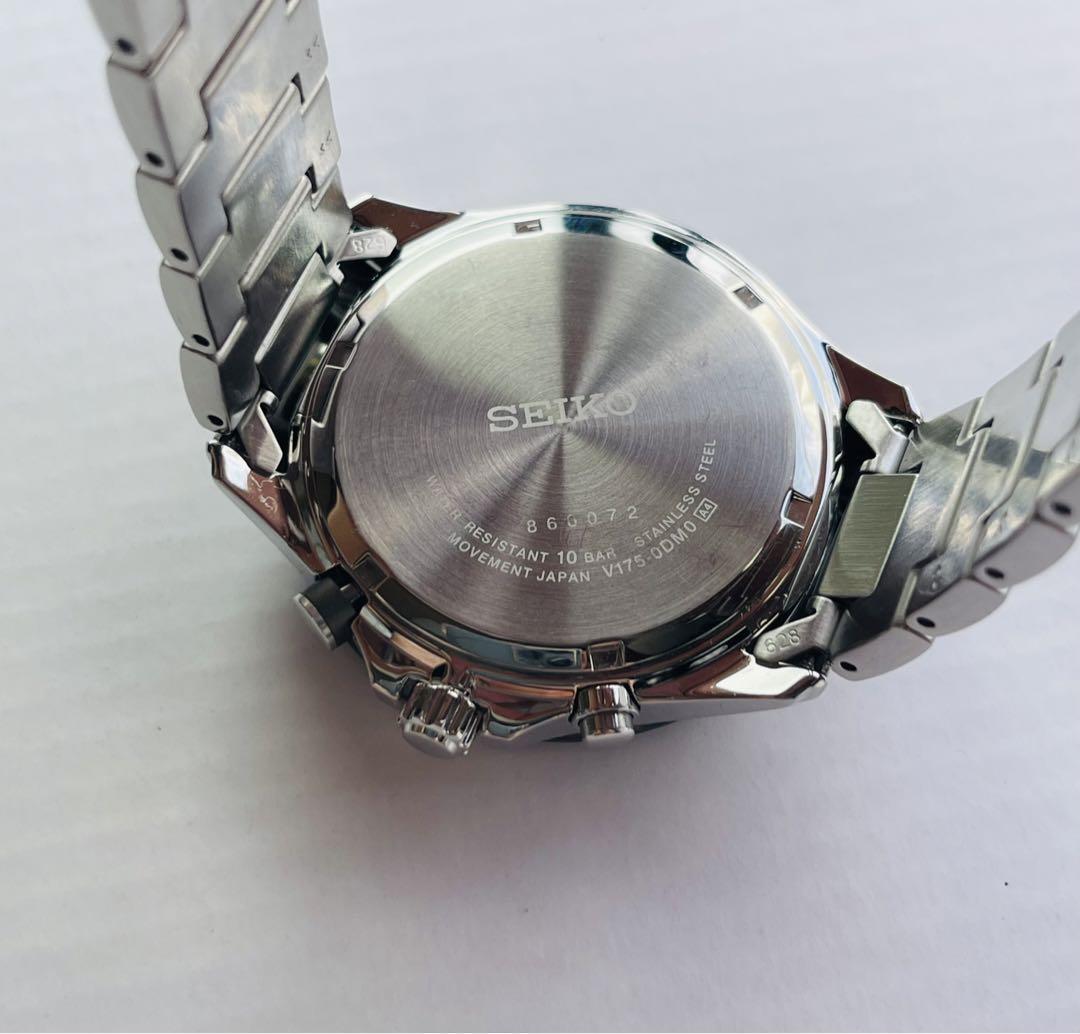 セイコー SEIKO chronograph solar v175-0dm0