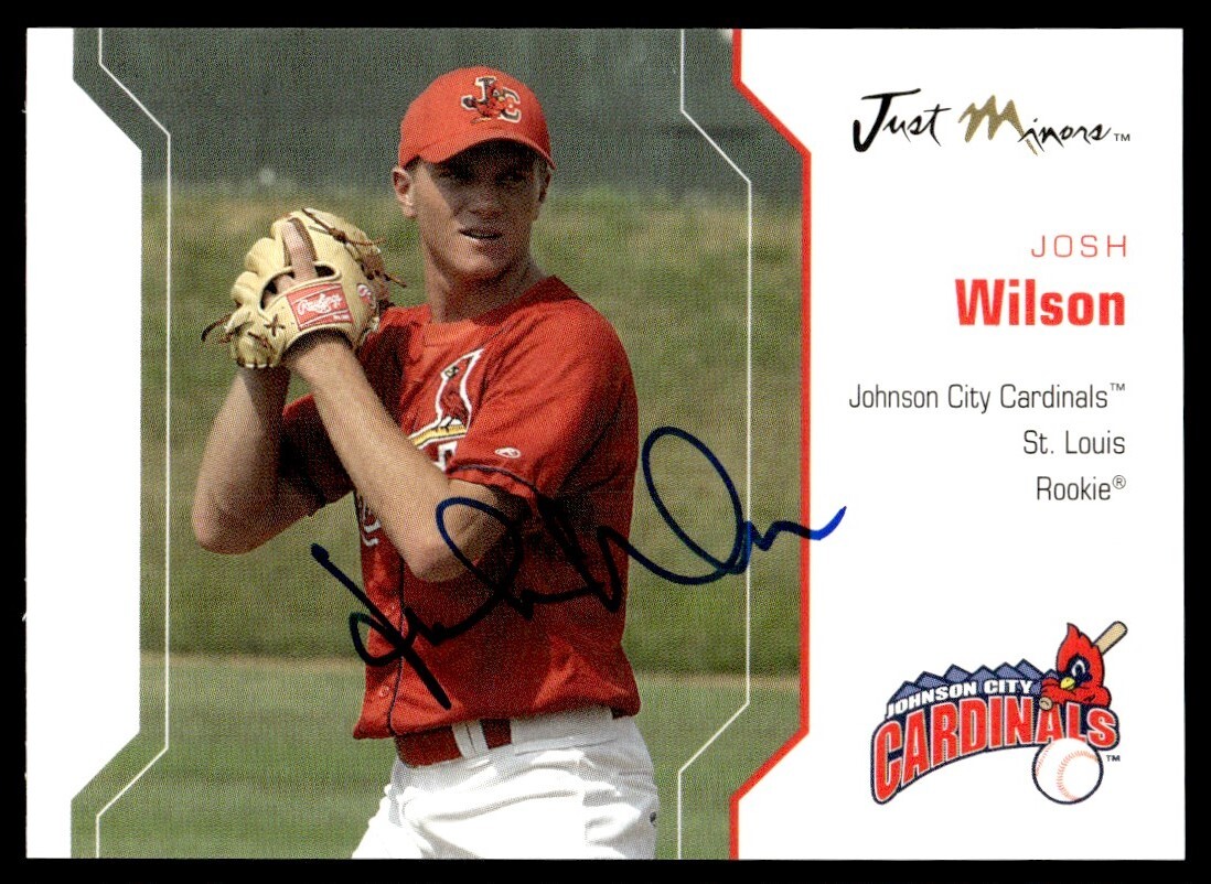 2006 Just Autographs Josh Wilson Auto Johnson City Cardinals #68 