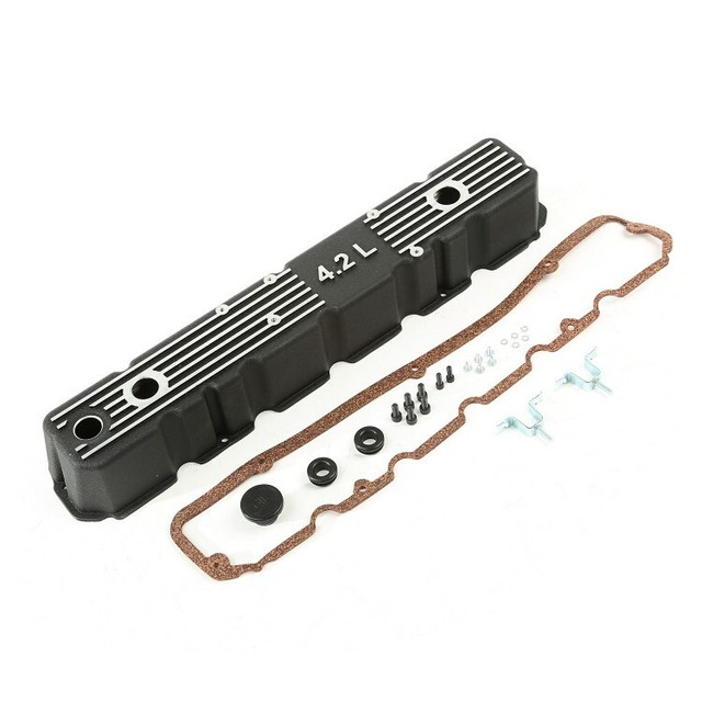 Black Aluminum Valve Cover for Jeep CJ5 CJ7 CJ8 4.2L OmixAda 17401.21