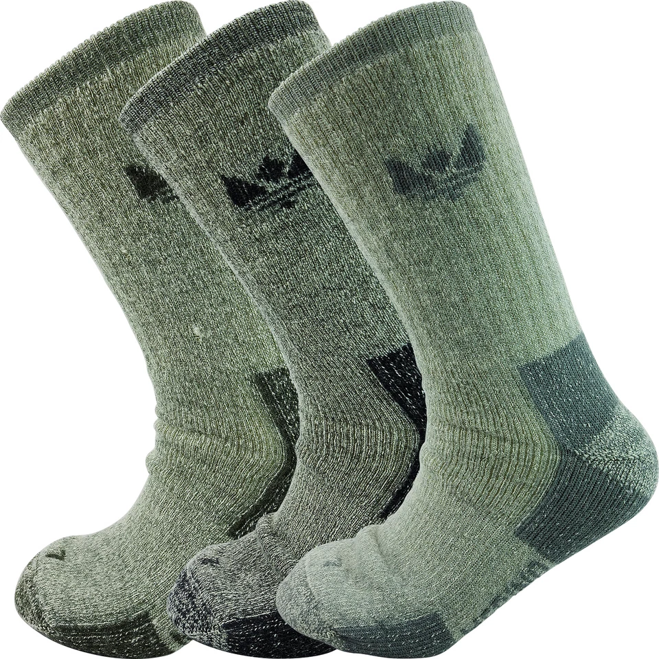 TOP BRAND 85% merino wool socks mens womens boot 1 pair thick hiking winter thermal 4 -13