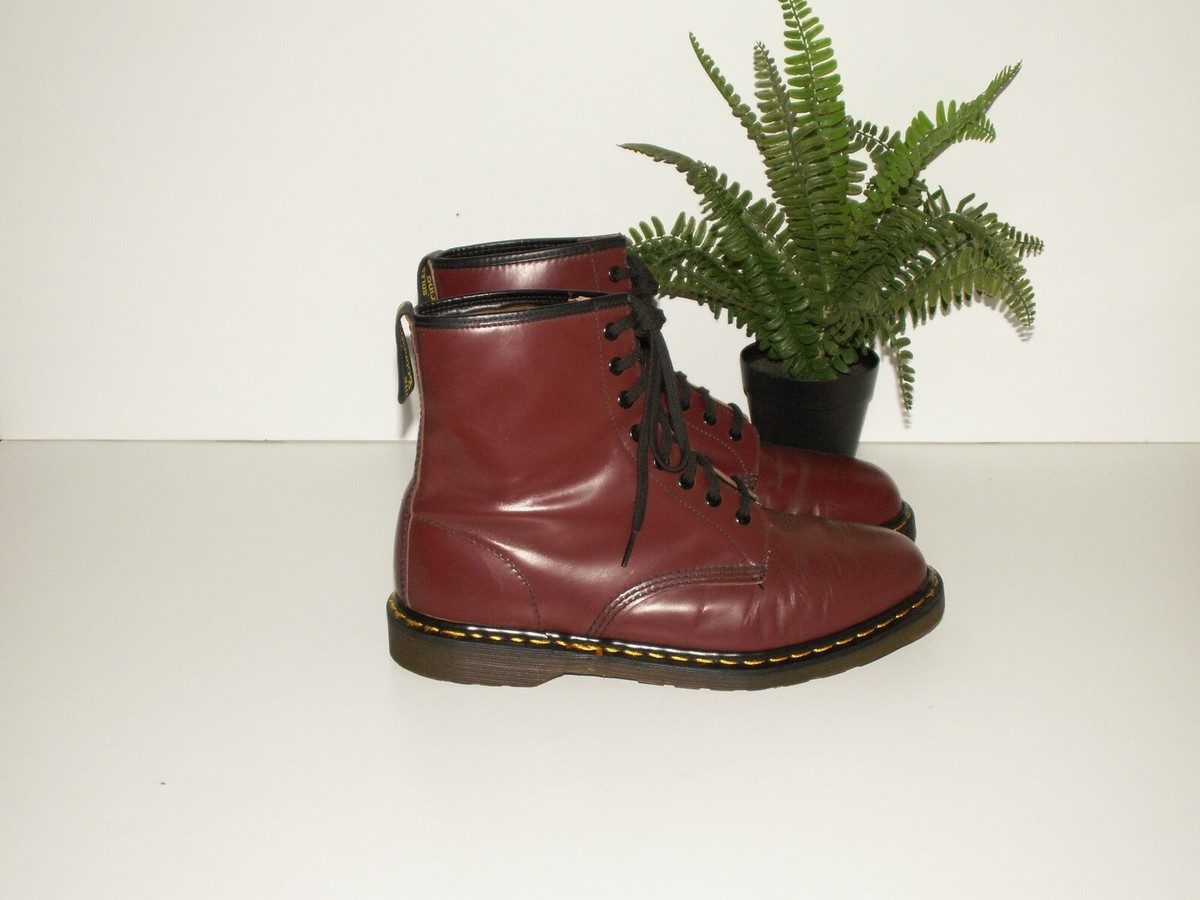 Martens 1460 cherry red boots 8-eyelet made in England uk 11 eu 46 us  12 958