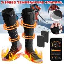 Electric Heated Socks Winter Rechargeable 5000mAh Battery Men Women Foot Warmer
