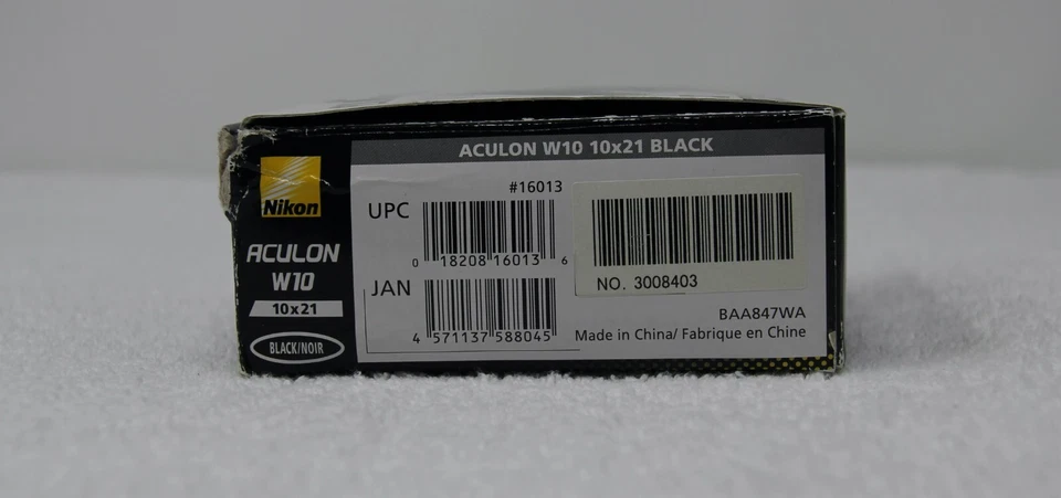 Nikon Compact Binoculars Aculon W10 Waterproof Fog-Free and Lightweight 10 x 21 - Image 3 of 4