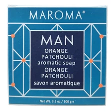 Maroma Man Soap, Orange Patchouli, 3.5 Ounces