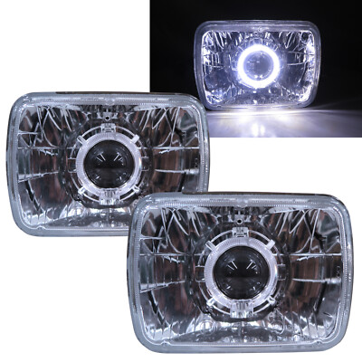 Mighty Max 83-96 Pickup Guide LED Halo Headlight CH for Mitsubishi LHD