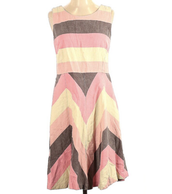 Knitted Dove Anthropologie Dress Linen Fit Flare Size S Yellow Pink Stripes | eBay Knitted Dove Anthropologie Dress Linen Fit Flare Size S Yellow Pink Stripes | eBay