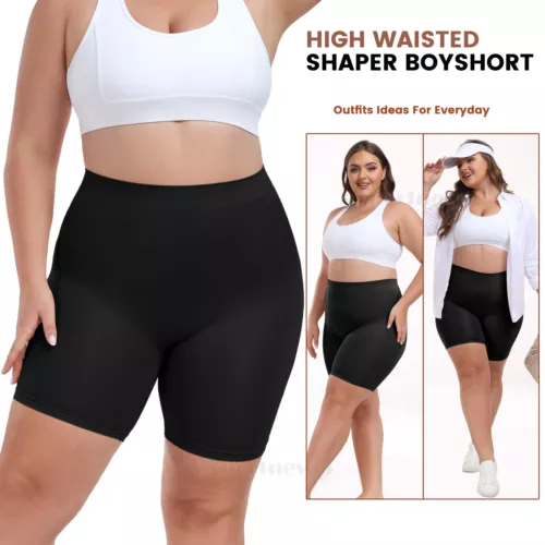 Pantalones cortos moldeadores talla grande para mujer pantalones cortos anti rozaduras pantalones cortos para niños bragas sin costuras - Imagen 6 de 35