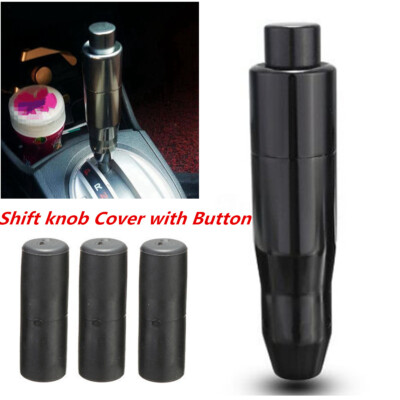 Car Universal Automatic Aluminum Manual Gear Shift Knob Shifter Lever Button Kit