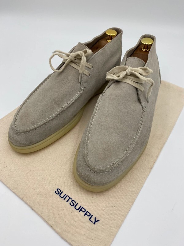 Men Suitsupply Chukka Beige Leather Suede Size EU42 UK8 US9 image 4