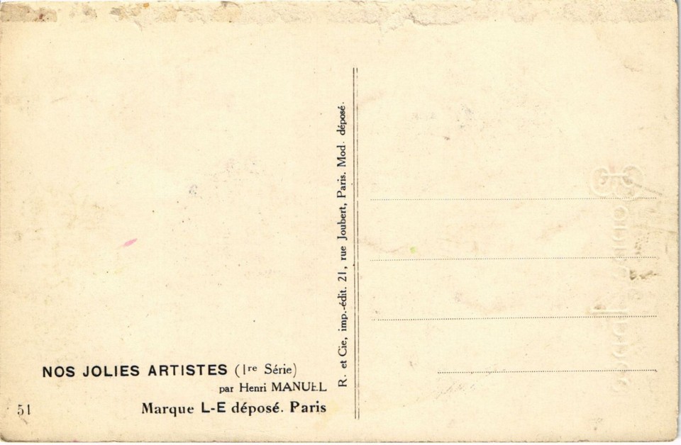 Carte Postale Vintage – Jean Gilles – Glamour Lady – Signée Par L'artiste