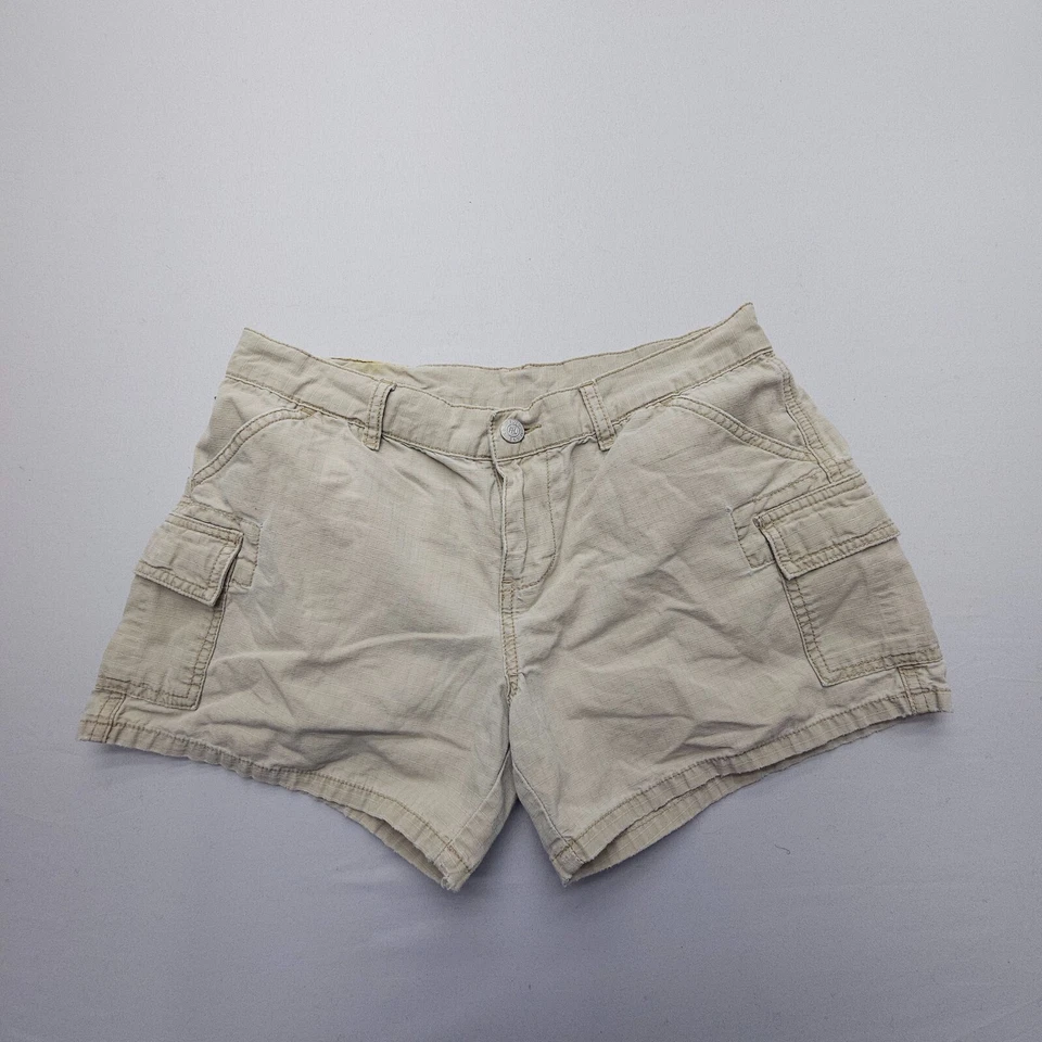 Pantalones Cortos Ralph Lauren Polo Jeans Y2K Para Mujer 4 Ripstop Carga 4" Entrepierna Años 2000 Foto 2 de 4