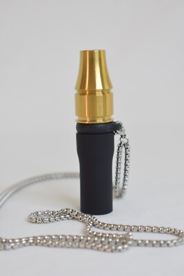 Gold Stainless Steel hookah mouthtip - made by Vyro