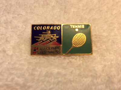 1995 (95) COLORADO US OLYMPIC FESTIVAL TENNIS PIN / PINBACK