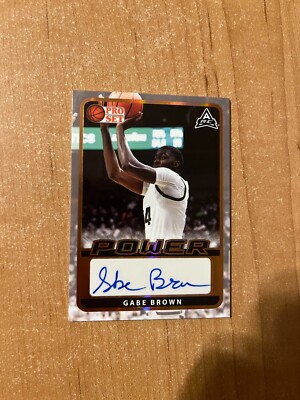2021-22 Leaf Pro Set Power Basketball - Gabe Brown - Bronze ARC Auto
