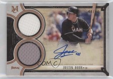 2018 Topps Museum Collection Copper 48/50 Justin Bour #DRA-JB Auto 12wz