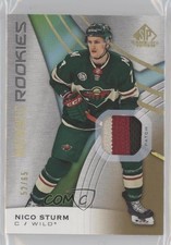 2019 SP Game Used Edition Authentic Rookies 52/65 Nico Sturm #189 Rookie RC 14po