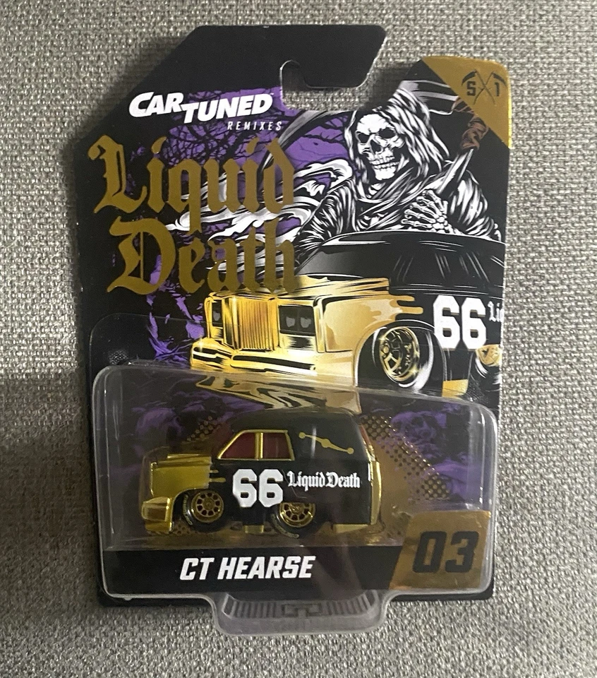Car Tuned Liquid Death CT HEARSE 03 Series 1 Die Cast 1:64 - Image 1 of 3