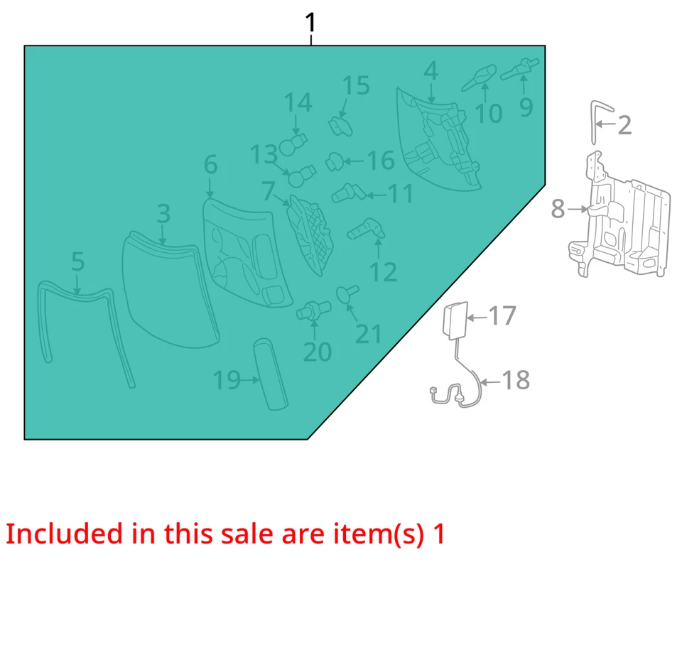 2002 GM ESCALADE HEADLAMP 15181851 NEW OEM - Image 3 of 4