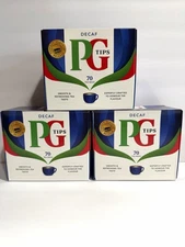 3 Pack PG Tips Tea Bags Decaf 70-Count Tea Bags