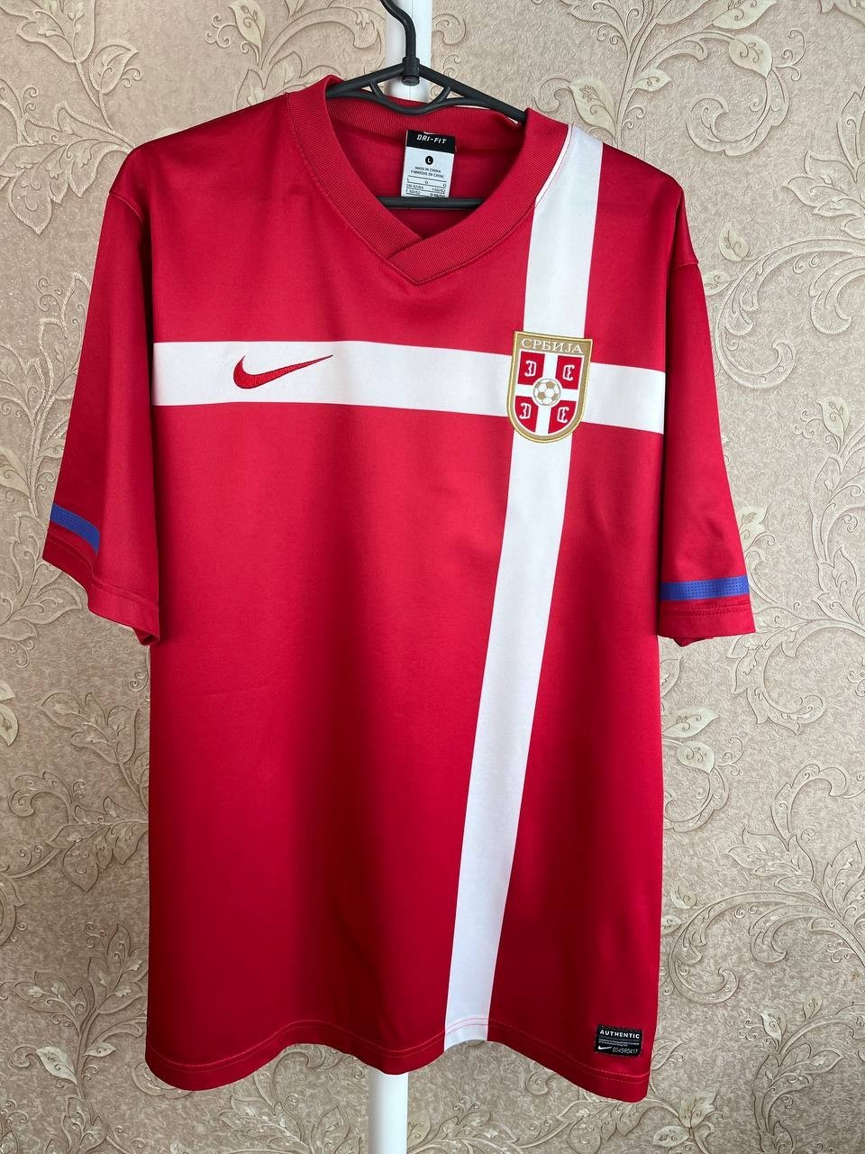 Serbia Jersey 2010/2011 Home Football Shirt Soccer Trikot Nike Rare Mens sz L