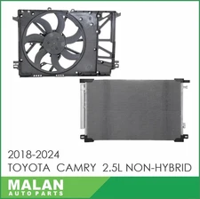 Fan and AC Condenser for 2018-2024 Toyota Camry 2.5L Non-Hybrid