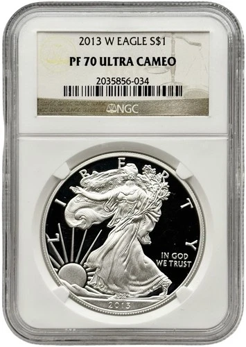 2013-W Proof 1 oz American Silver Eagle NGC PF70 Ultra Cameo #1