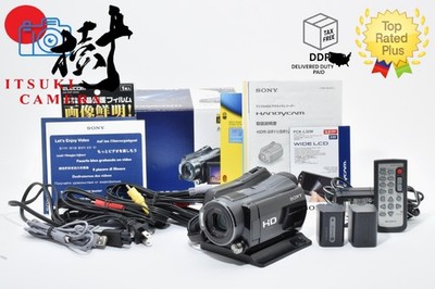 ［Near Mint］Sony HDR-SR12 HDD Camcorder Japanese Only -Read- in Box From JAPAN