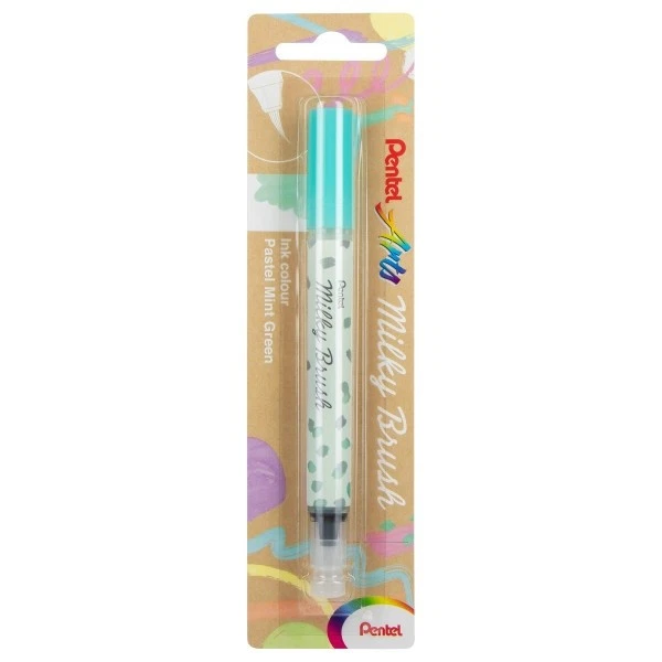 Pentel Arts Milky Brush Pen-Mint Green - GFHBPPWX-1GK83
