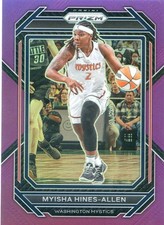 2023 Panini Prizm WNBA MYISHA HINES-ALLEN #86 PURPLE PRIZM /149 MYSTICS