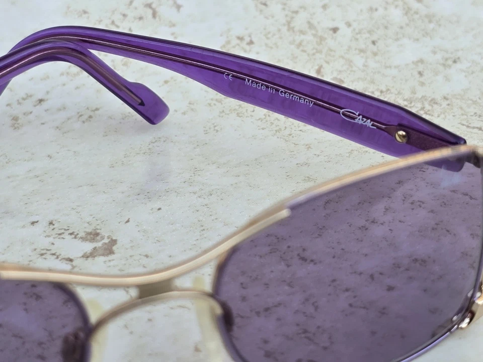 K11 CAZAL Side Logo Metal Plastic Purple Frame Sunglasses MOD.998 Purple/Gold - Image 2 of 4