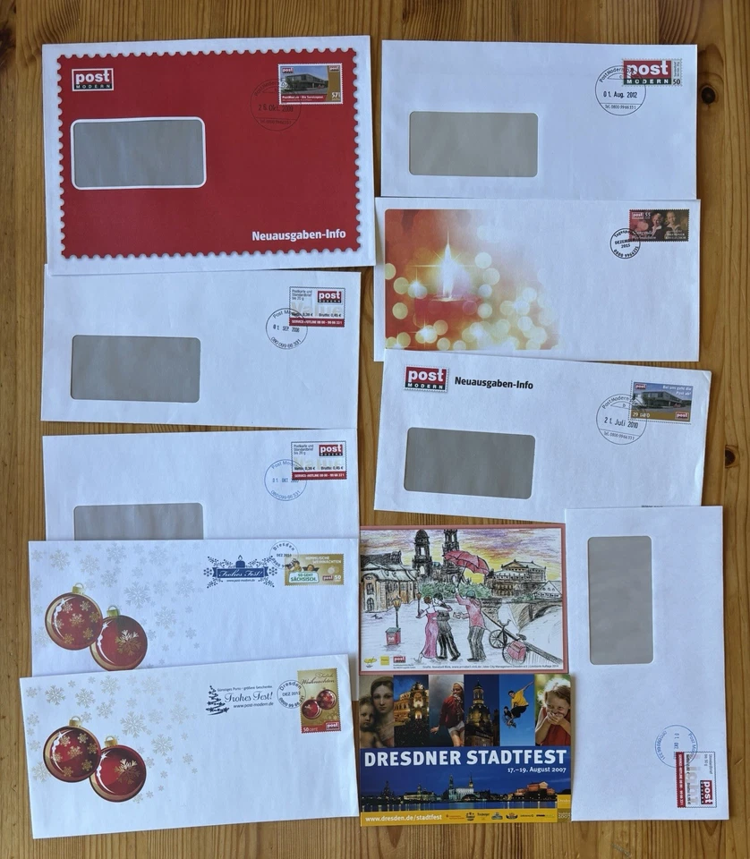 Privatpost Post Modern Dresden Ganzsachen Lot  #G2 - Bild 1 von 1
