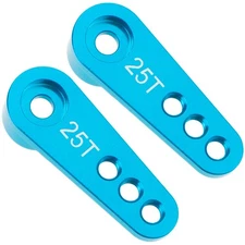 2Pcs Blue 25T Steering Servo Horn Arm For Wltoys HSP HPI Futaba 1:10 1:8 RC Car-