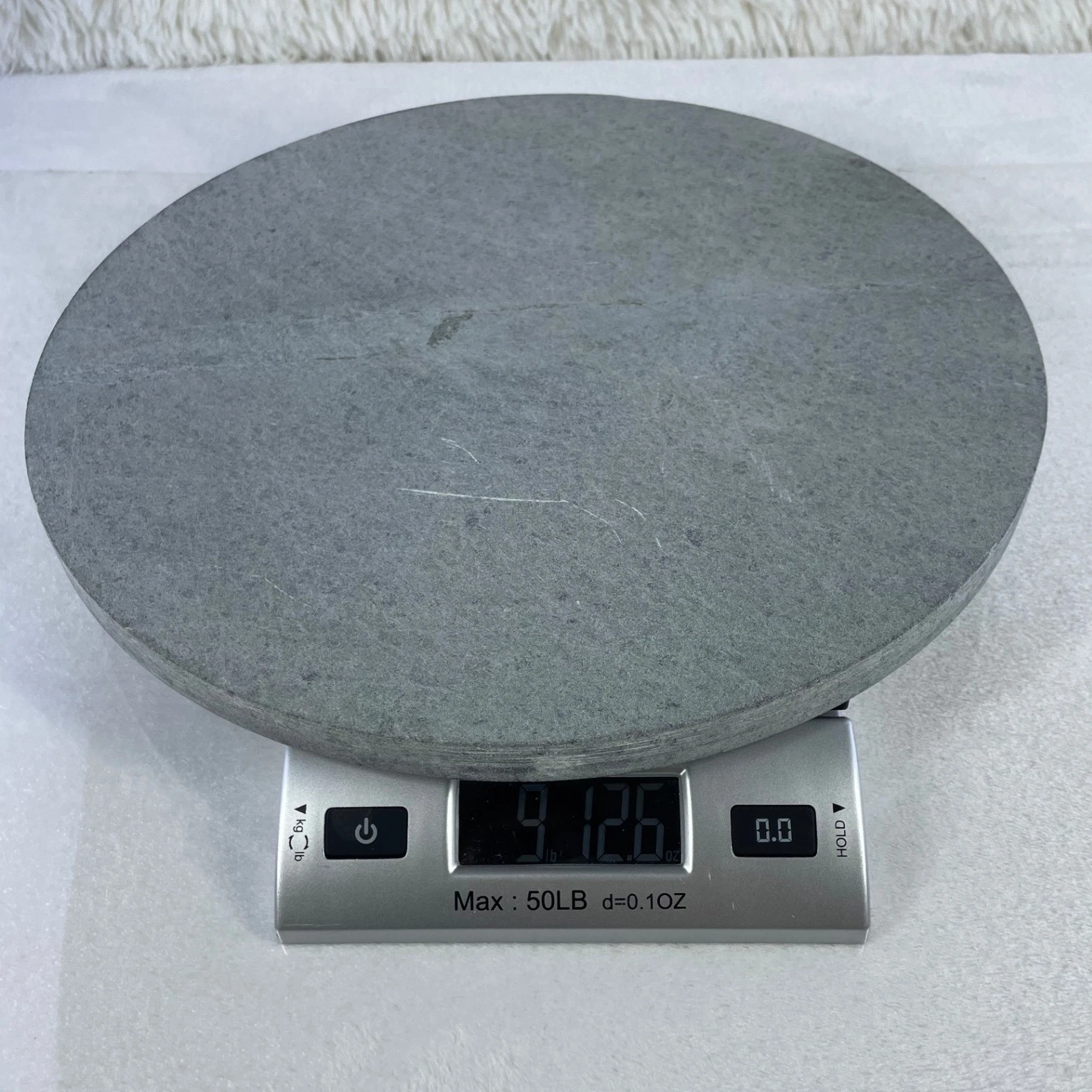 13" Soapstone Pizza Stone 3/4 thick Round Baking Natural 13.25 Inch 9lb 12oz