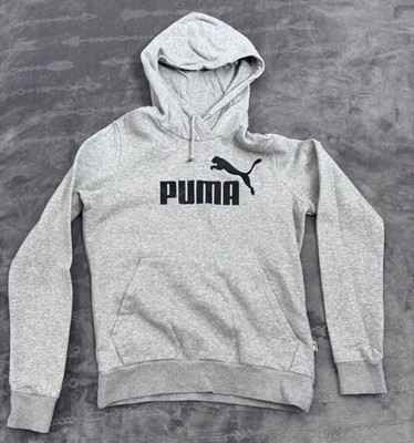 Puma Hoodie Women's S Grey Streetwear Athleisure Activewear Sports