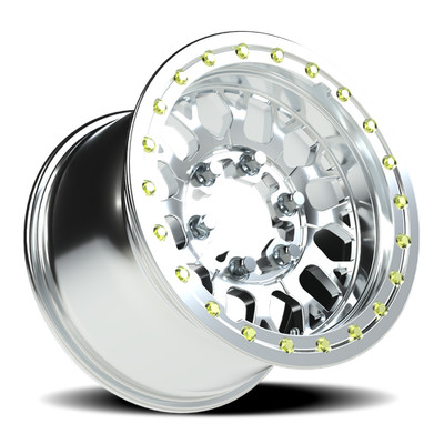 Vision Wheel 346BL156655P55 346 Storm Beadlock 15x6 6x5.5 50mm Polished